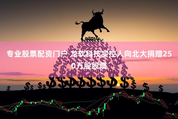 專業(yè)股票配資門戶 龍軟科技實(shí)控人向北大捐贈(zèng)250萬(wàn)股股票